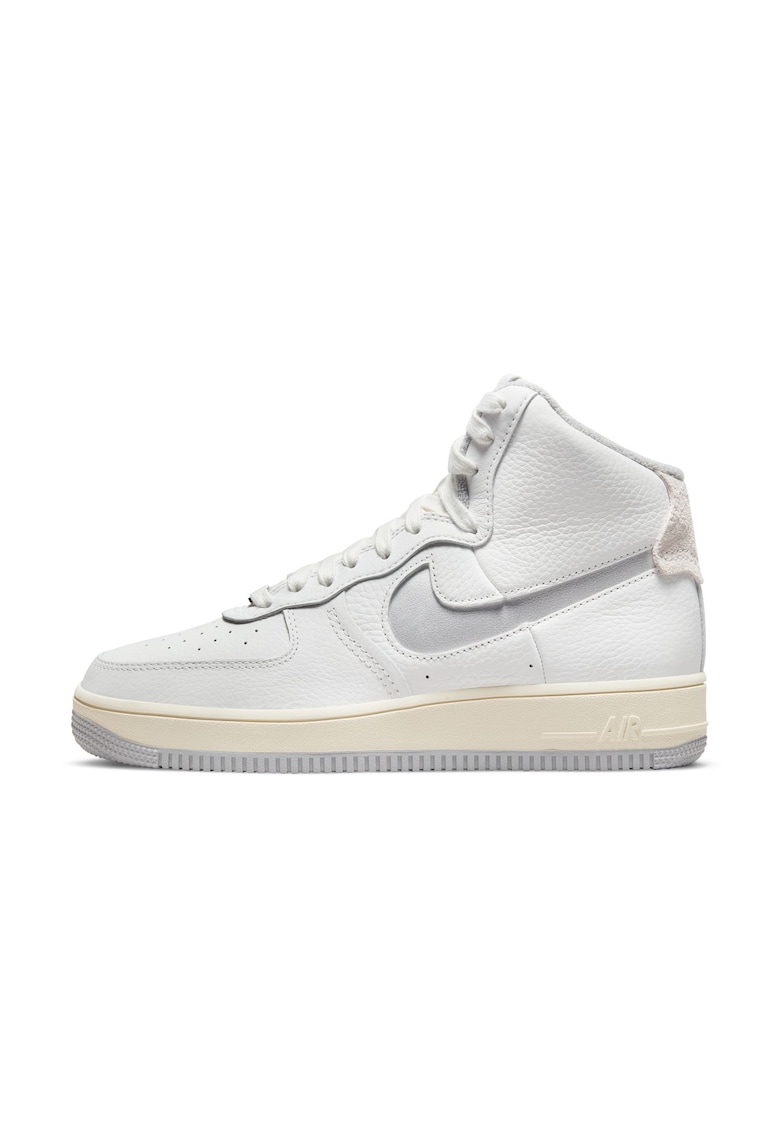 Pantofi sport - W AF1 Sculpt White Silver - Piele naturala - Alb - Gri