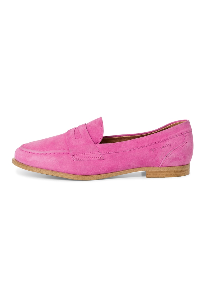 Pantofi loafer de piele intoarsa