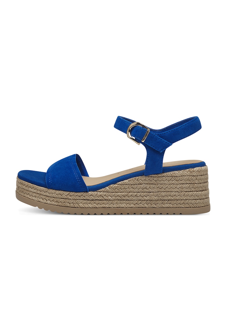 Sandale-espadrile de piele intoarsa