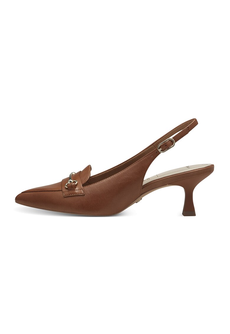 Pantofi slingback din piele