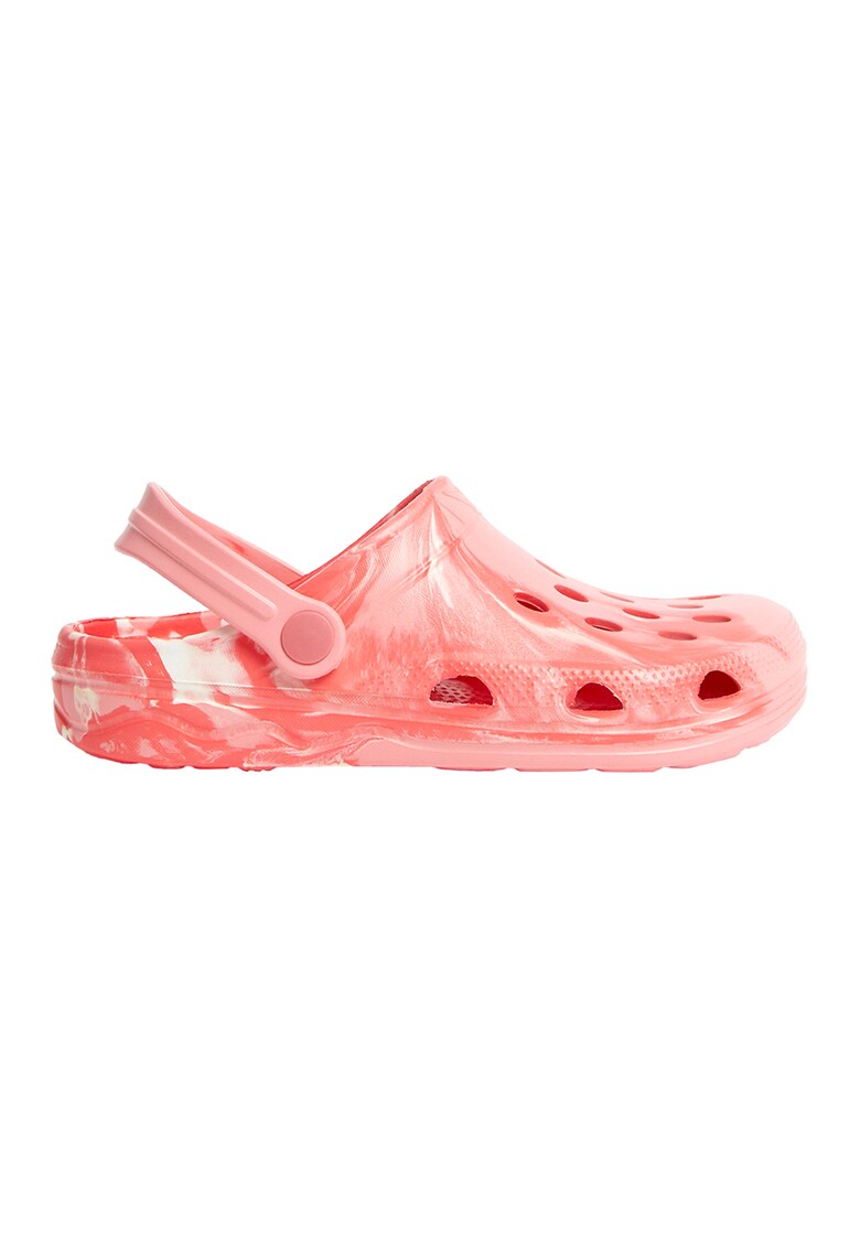 Saboti slingback cu imprimeu abstract