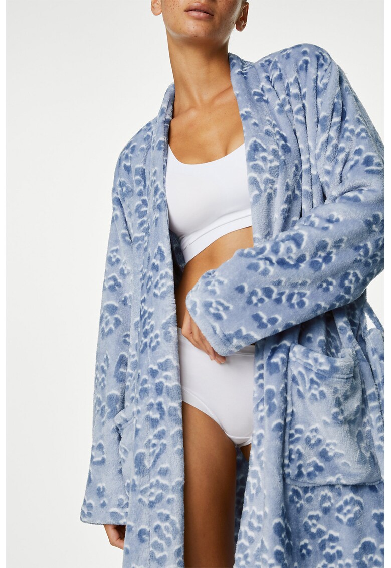 Halat de fleece cu animal print