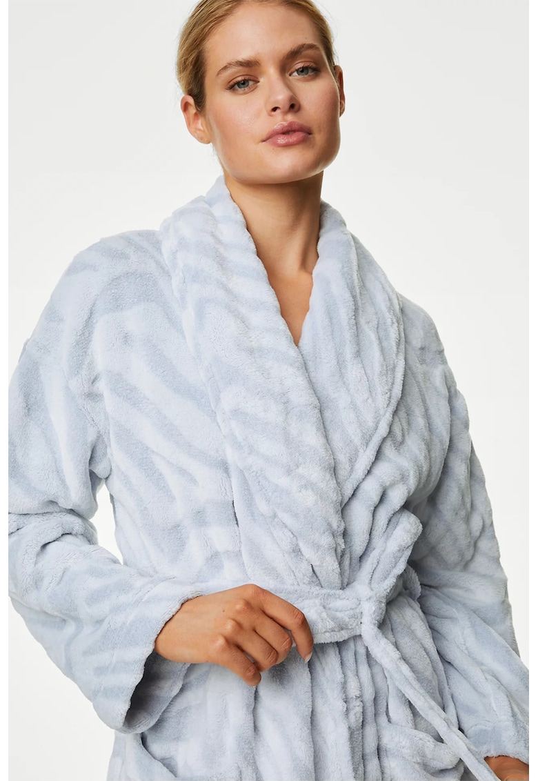 Halat de baie din fleece cu animal print