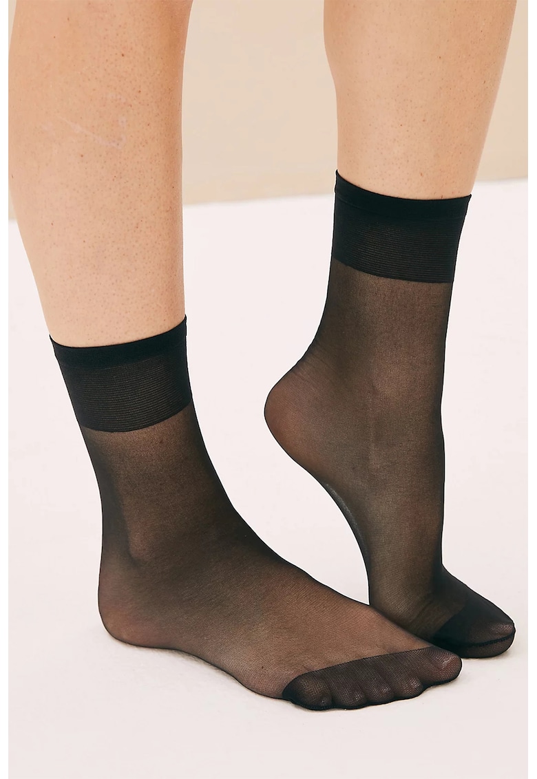 Marks Spencer Set de ciorapi scurti 15 DEN - 5 perechi - Negru