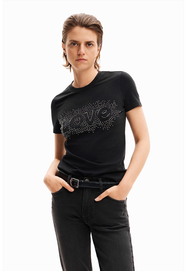 Tricou cu strasuri