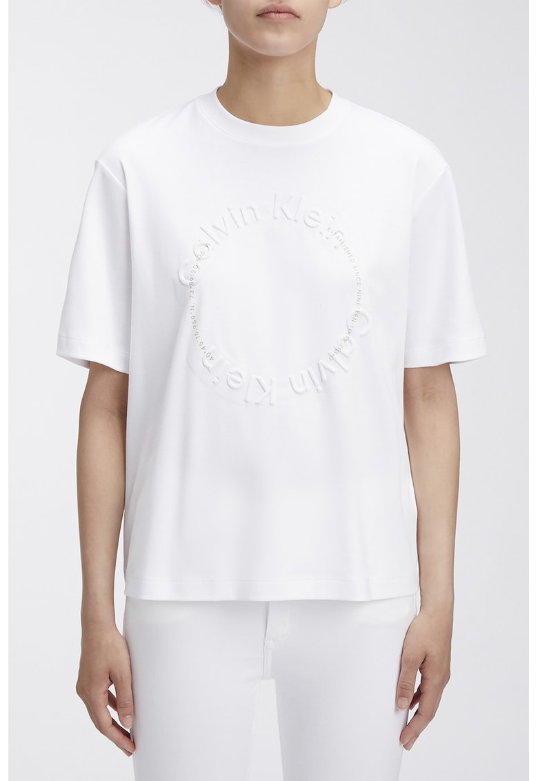 Tricou cu logo in relief