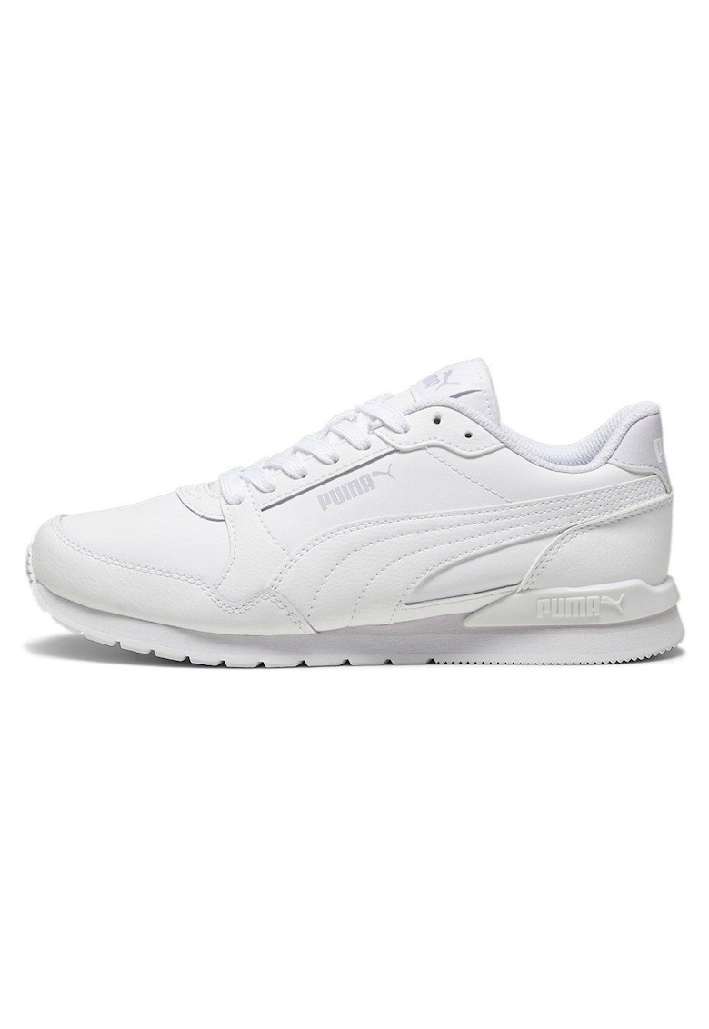 Pantofi sport cu insertii de piele ST Runner - Alb