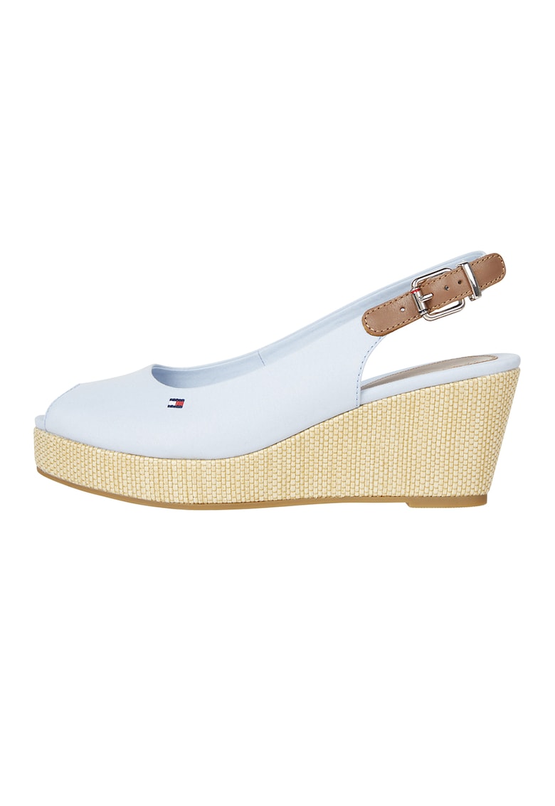 Espadrile wedge cu varf decupat Elba