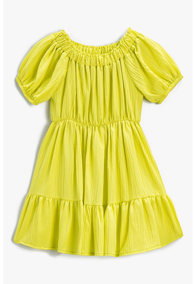 Rochie evazata cu aspect texturat