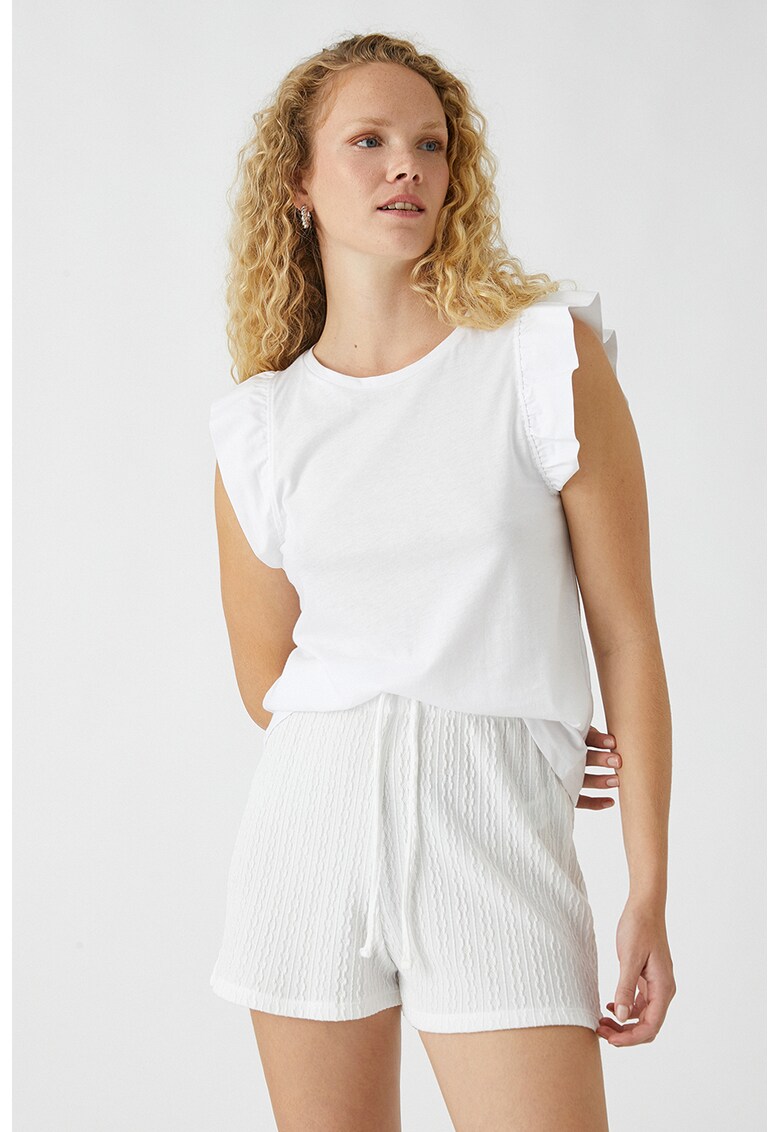 Tricou cu maneci fluture