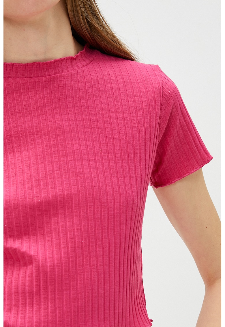 Tricou crop striat