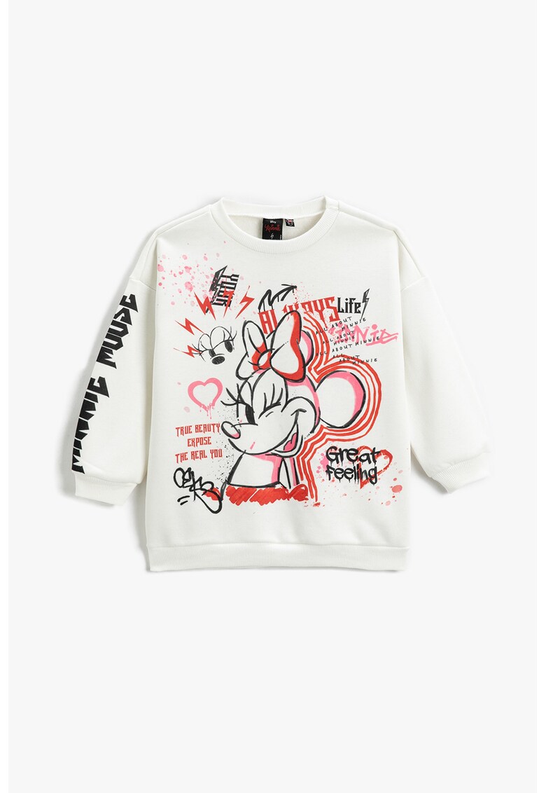 Bluza de trening supradimensionata cu Minnie Mouse
