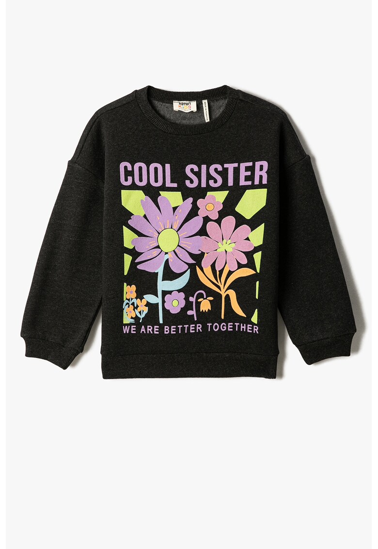 Bluza de trening cu imprimeu floral
