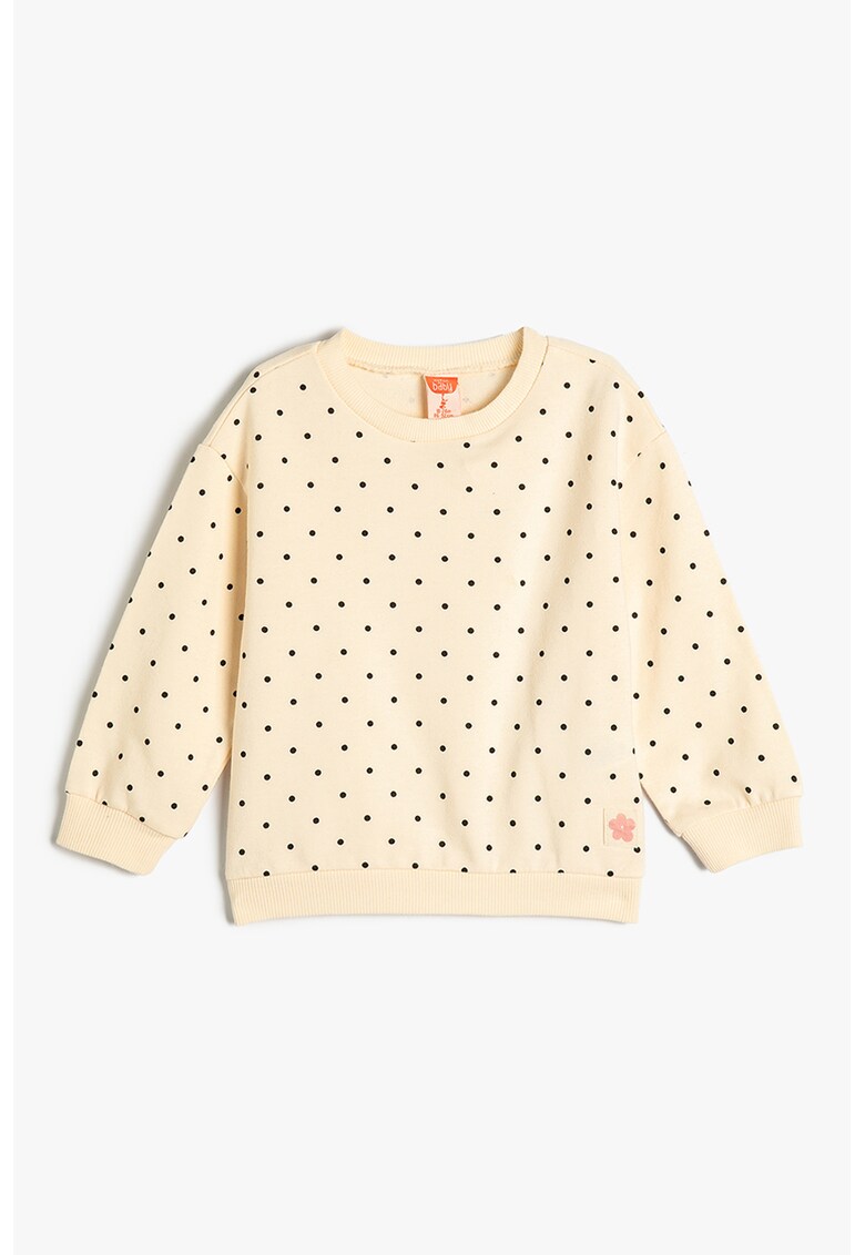 Bluza de trening cu imprimeu cu buline