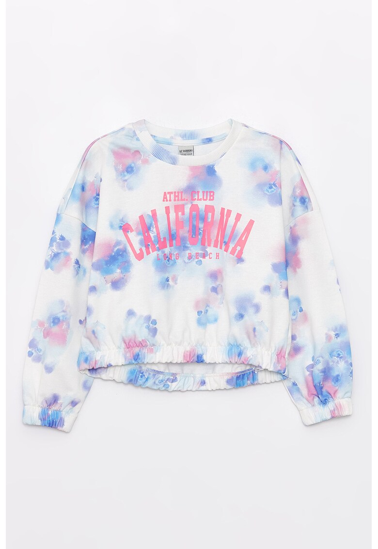 Bluza de trening cu model tie-dye