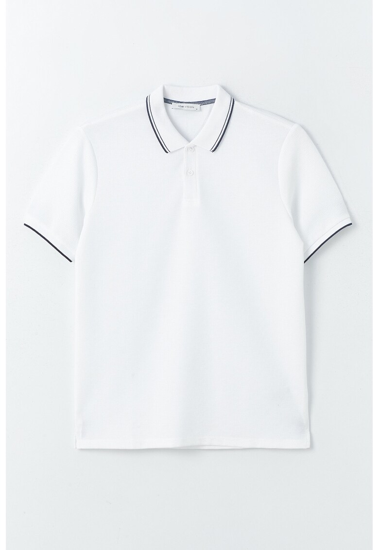 Tricou polo cu aspect pique