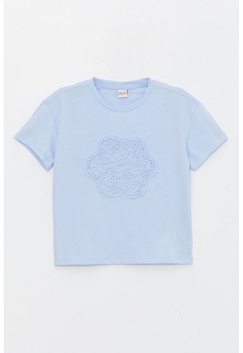 Tricou cu aplicatii cu volane