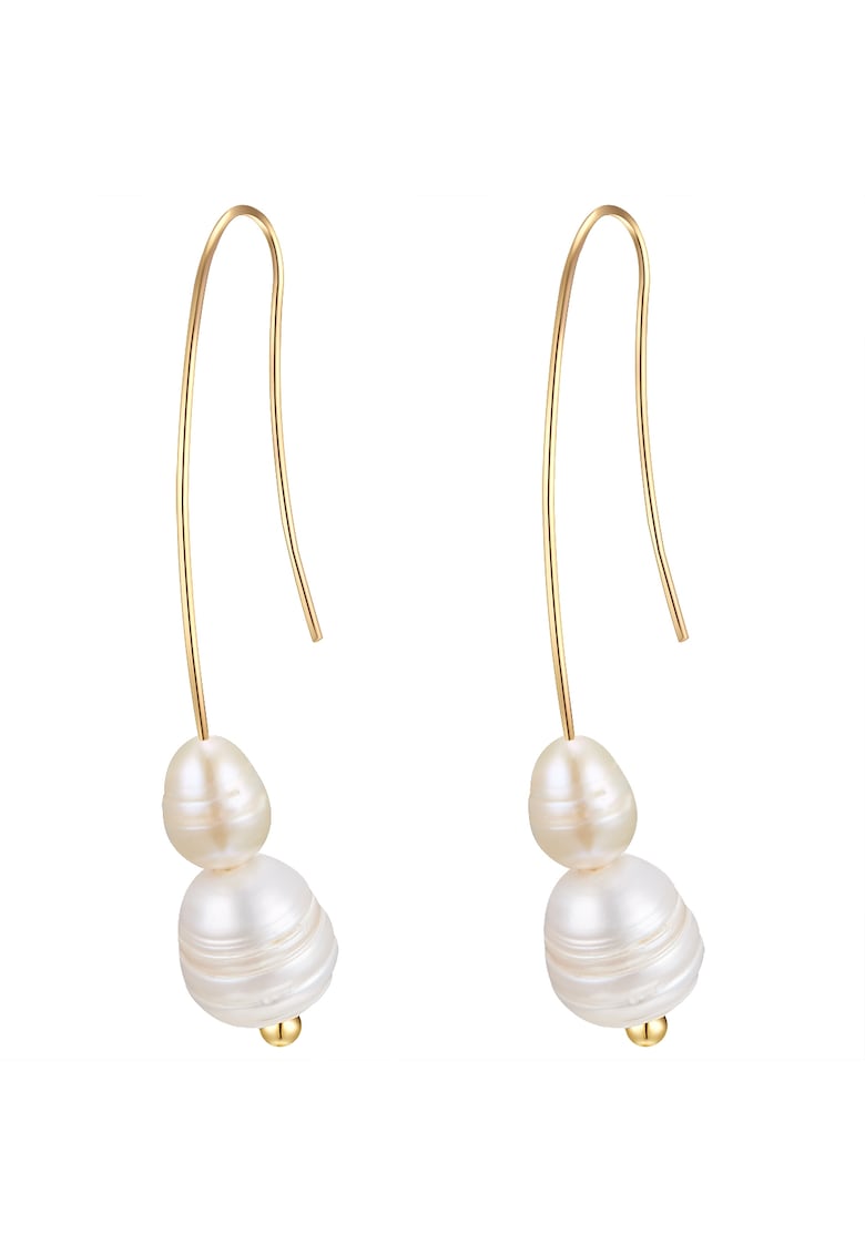 Yokoamii - Cercei placati cu aur de 14K si decorati cu perle de apa dulce