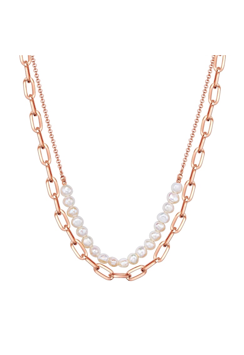 Lulu Jane Colier cu doua siraguri placat cu aur de 14K - Auriu rose