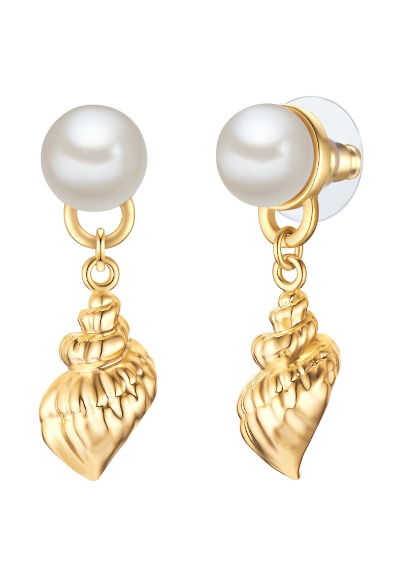 Cercei de aur de 14K filat - cu perle de cultura