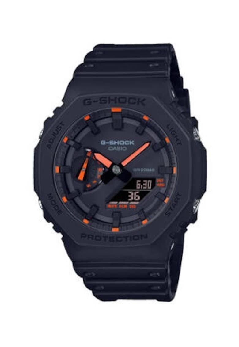 Ceas barbatesc - Carbon/Rasina - 49mm - Negru