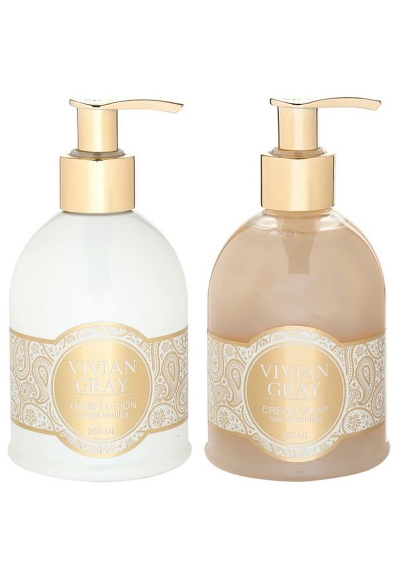 Set Sapun lichid Romance Vanilla & Patchouli - Unisex - 250 ml + Crema de maini - 250 ml