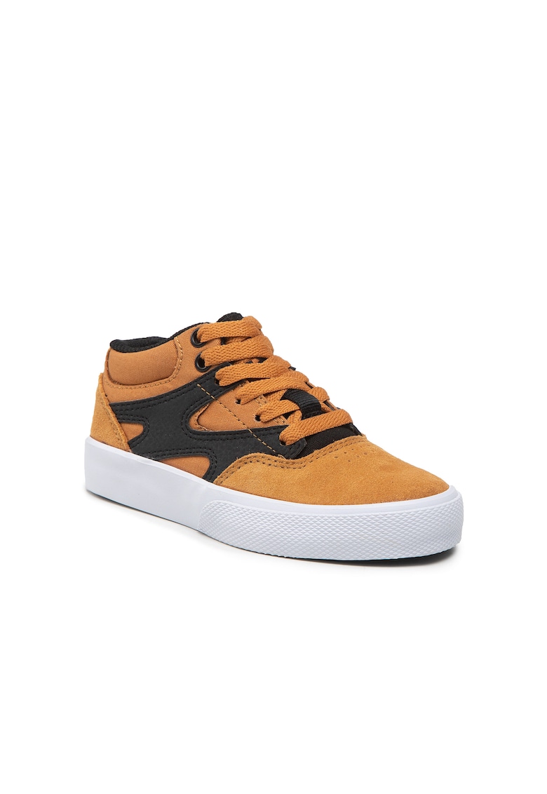 Dc Pantofi sport baieti - 301190653 - Galben - Piele naturala/Piele intoarsa - Galben