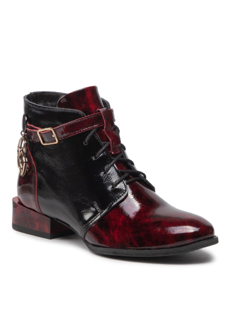 Ghete dama - 301664116 - Burgundia - Piele lacuita Ghete dama - 301664116 - Burgundia - Piele lacuita