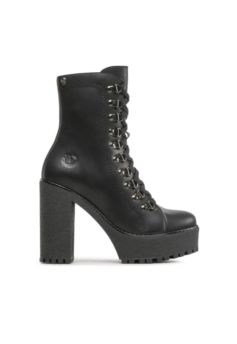 Ghete dama - 303092689 - Negru - Piele ecologica