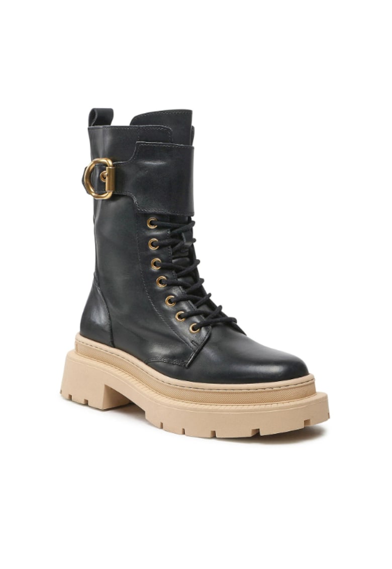 Ghete dama - 5904862110646 - Negru - Piele naturala -