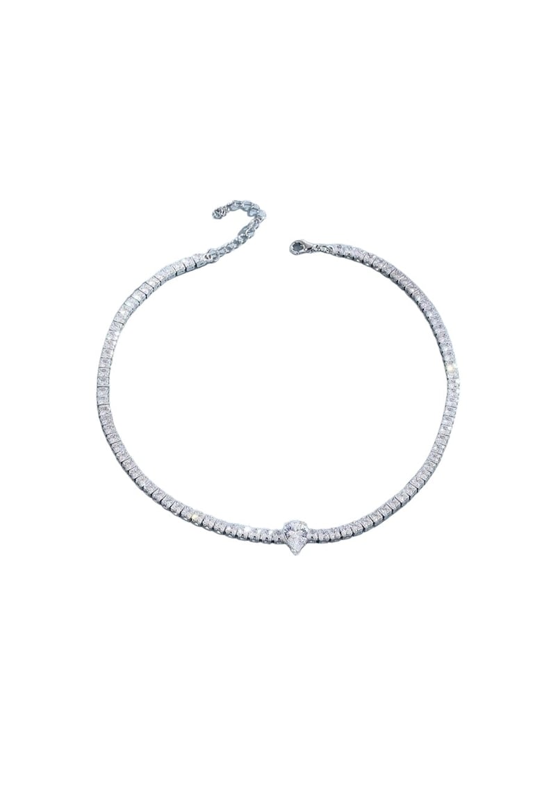 Colier tennis - argintiu - cu pietre din zirconiu - Nicita C1