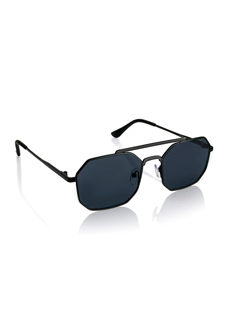 Ochelari de soare hexagonali unisex cu lentile polarizate