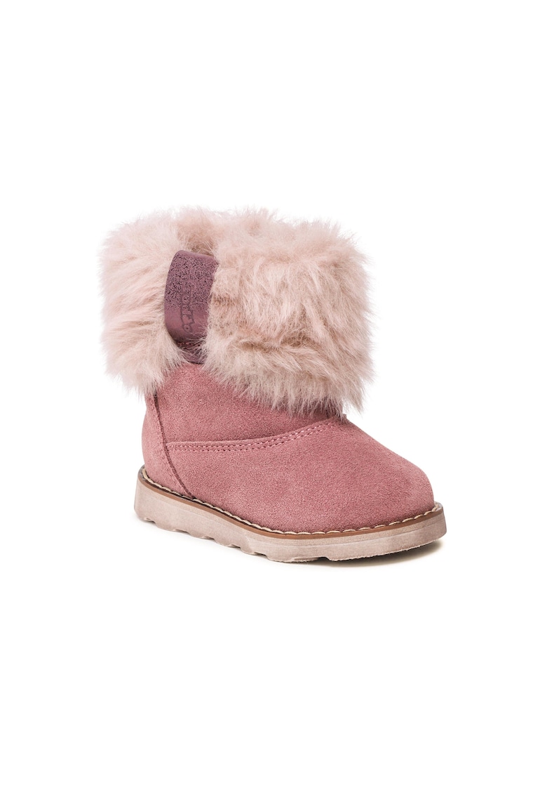 Ghete fete - 301438434 - Roz - Piele naturala/Piele intoarsa -