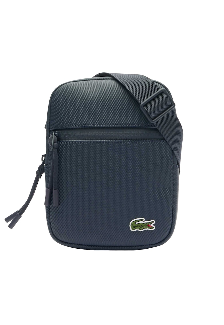 Lacoste Geanta crossbody cu buzunare - Albastru inchis