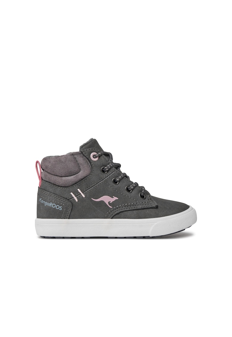 Ghete fete - 301088455 - Gri - Piele ecologica - Gri