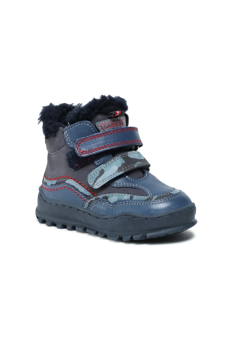 Ghete baieti -  5903698815589 - Albastru - Piele naturala