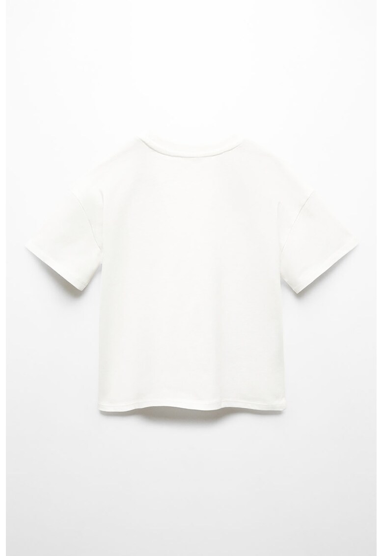 Tricou cu broderie florala Flora