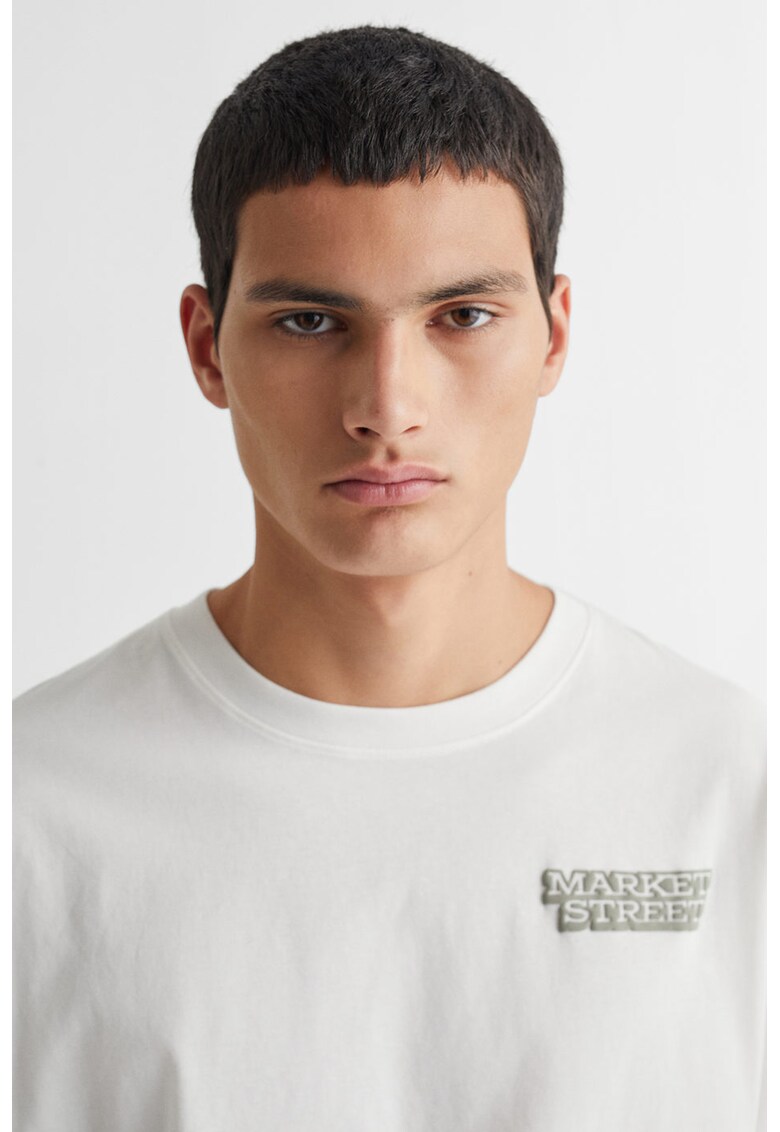 Tricou de bumbac cu imprimeu grafic Portland