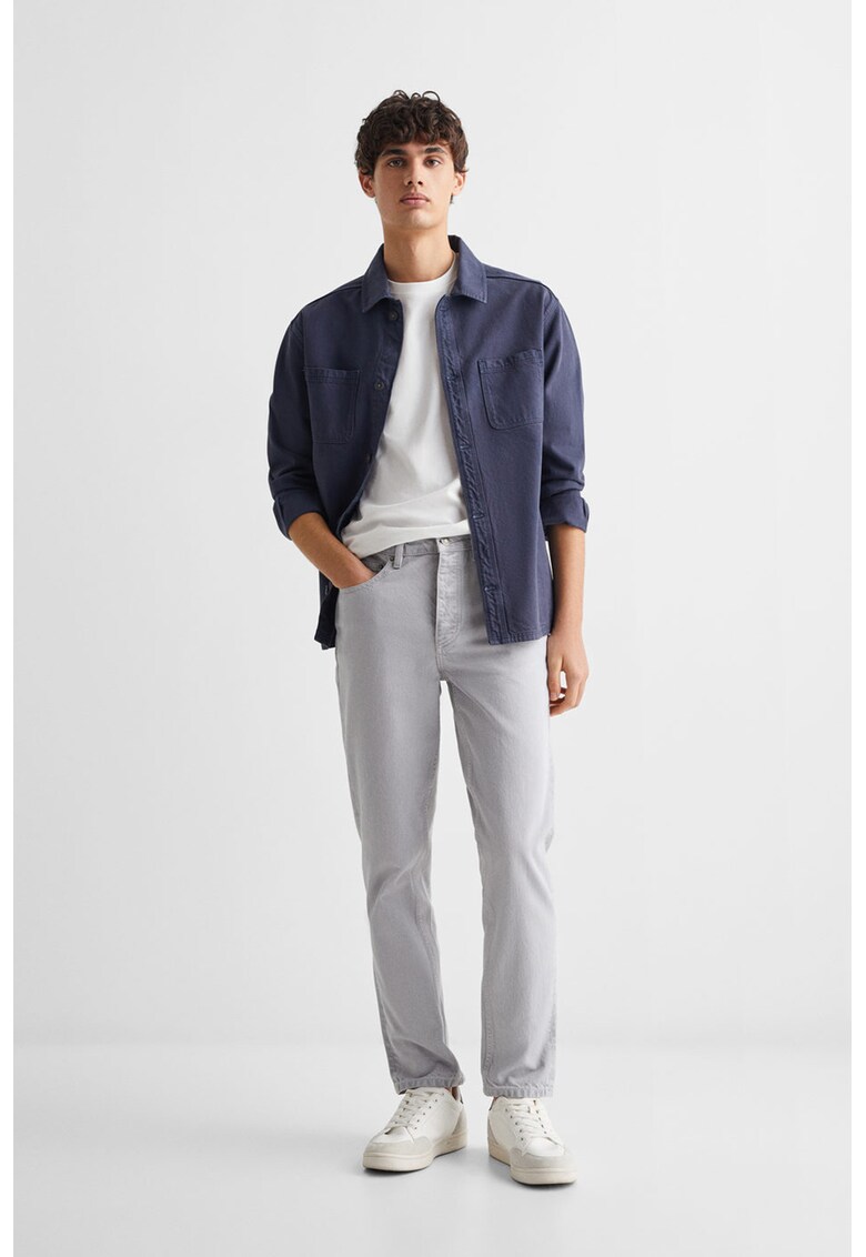 Pantaloni regular fit din bumbac
