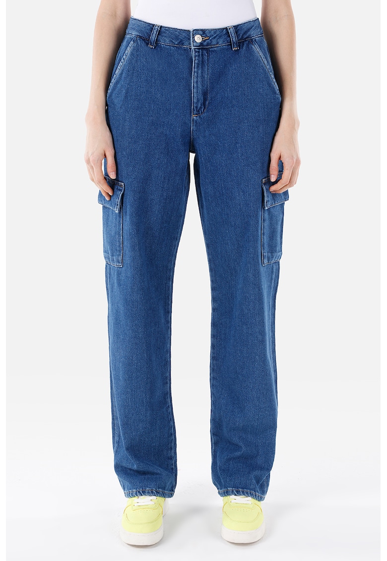 Blugi cargo 990 Angela - Albastru