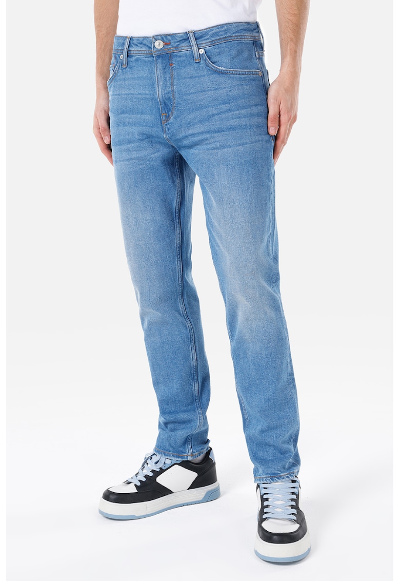 Colins Blugi slim fit cu talie medie - Albastru deschis