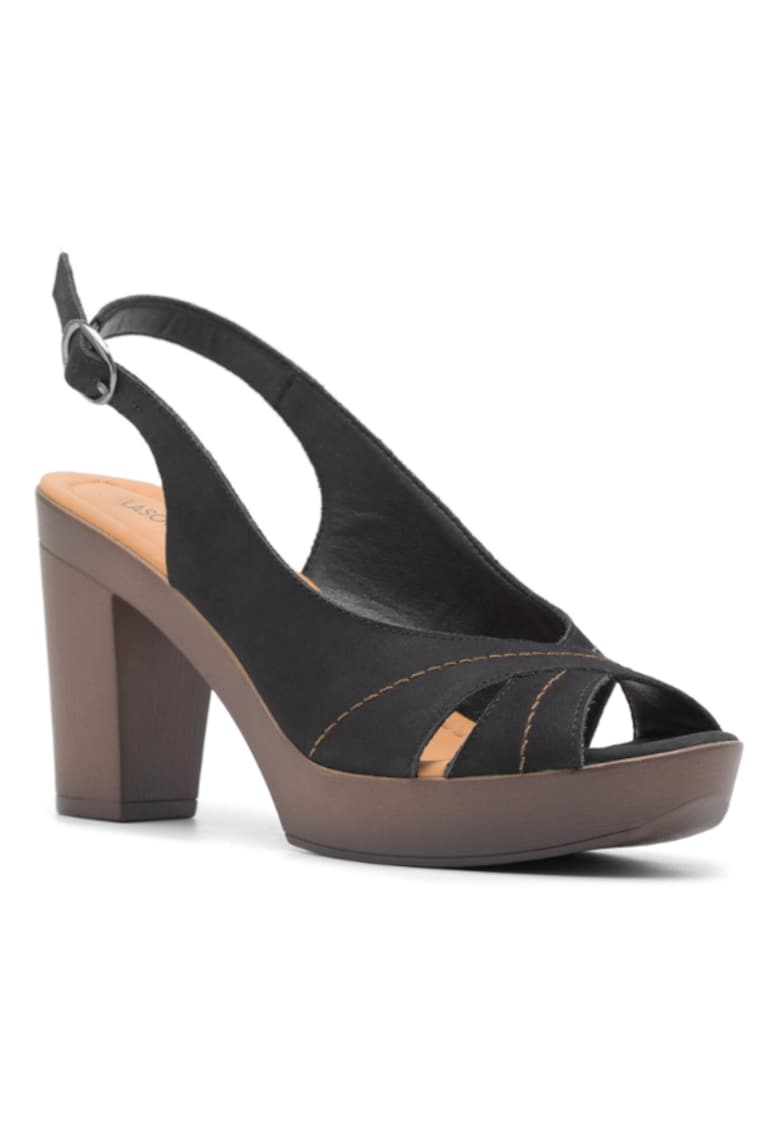 Sandale dama - 5904862799315 - Negru - Piele intoarsa