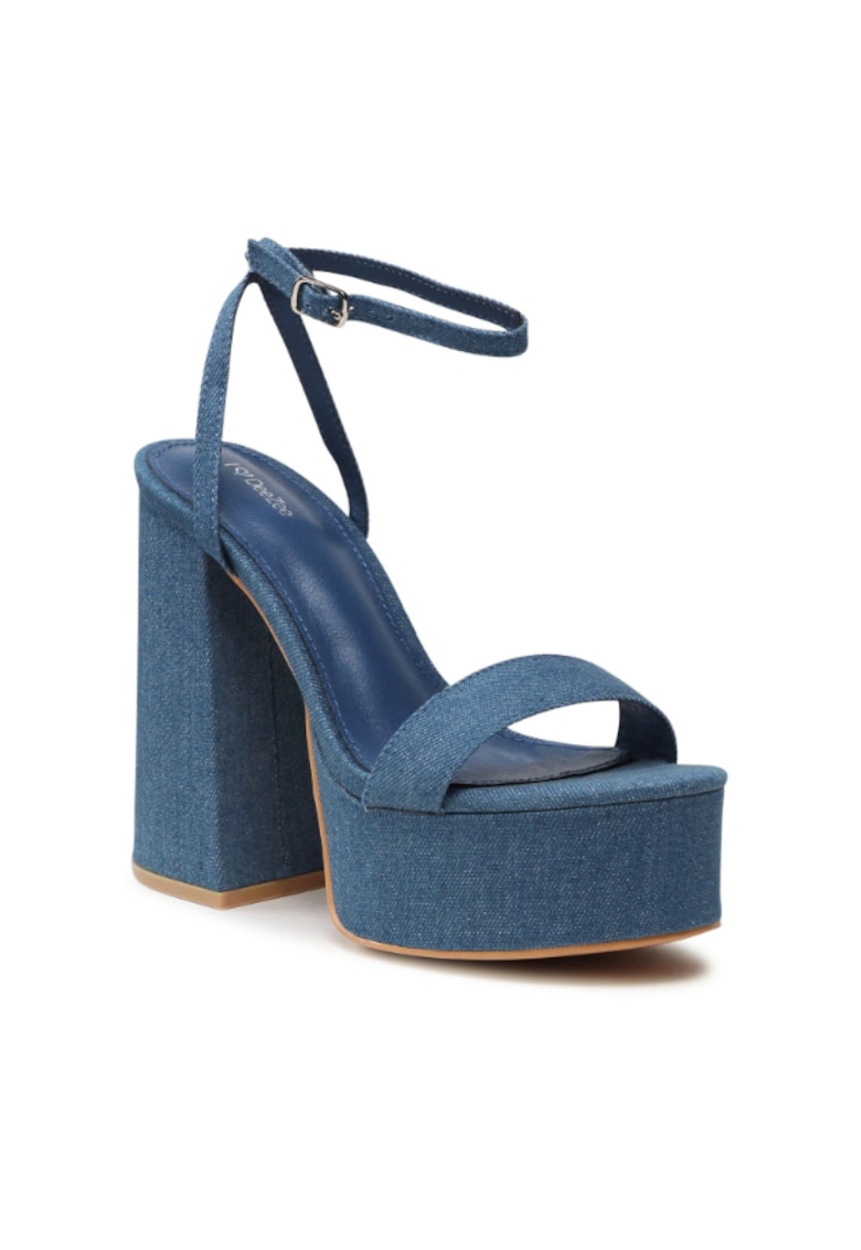 Sandale dama -  302871834 - Albastru - Textil Sandale dama -  302871834 - Albastru - Textil