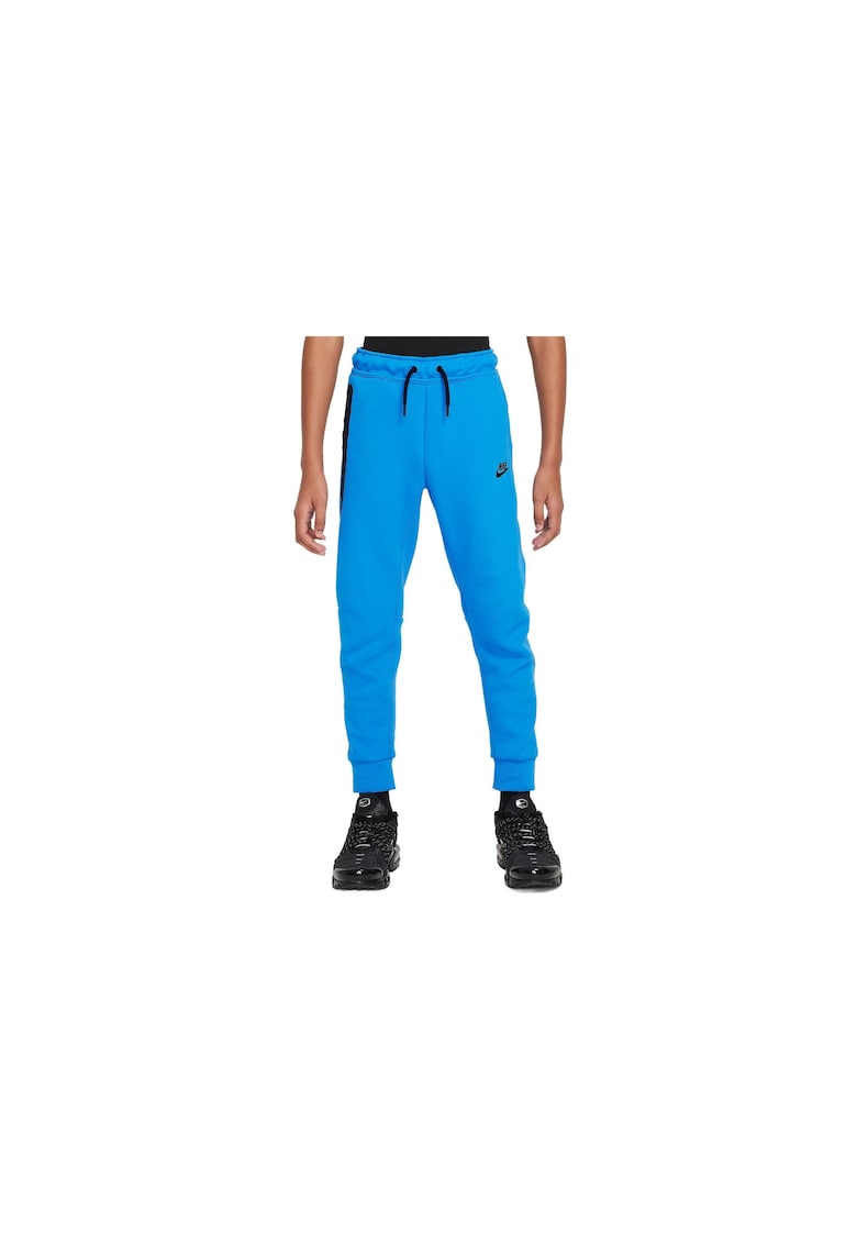 Pantaloni de trening din amestec de bumbac cu talie ajustabila