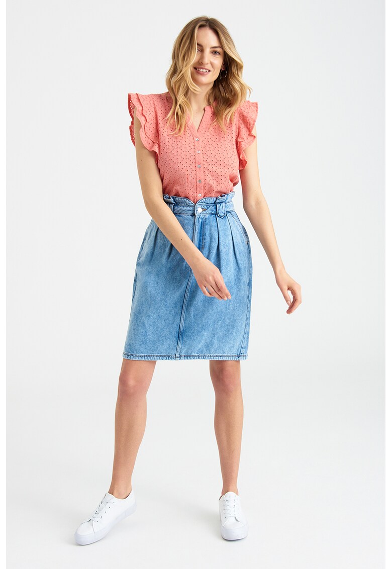 Fusta dreapta de denim