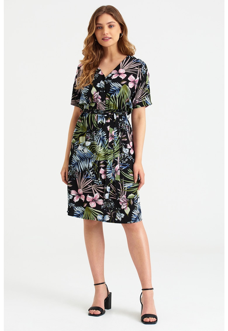 Rochie midi cu imprimeu floral 1