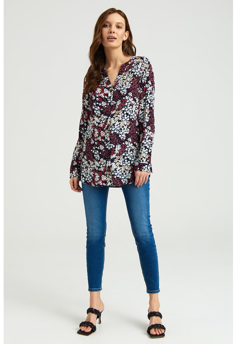 Bluza din viscoza cu imprimeu floral