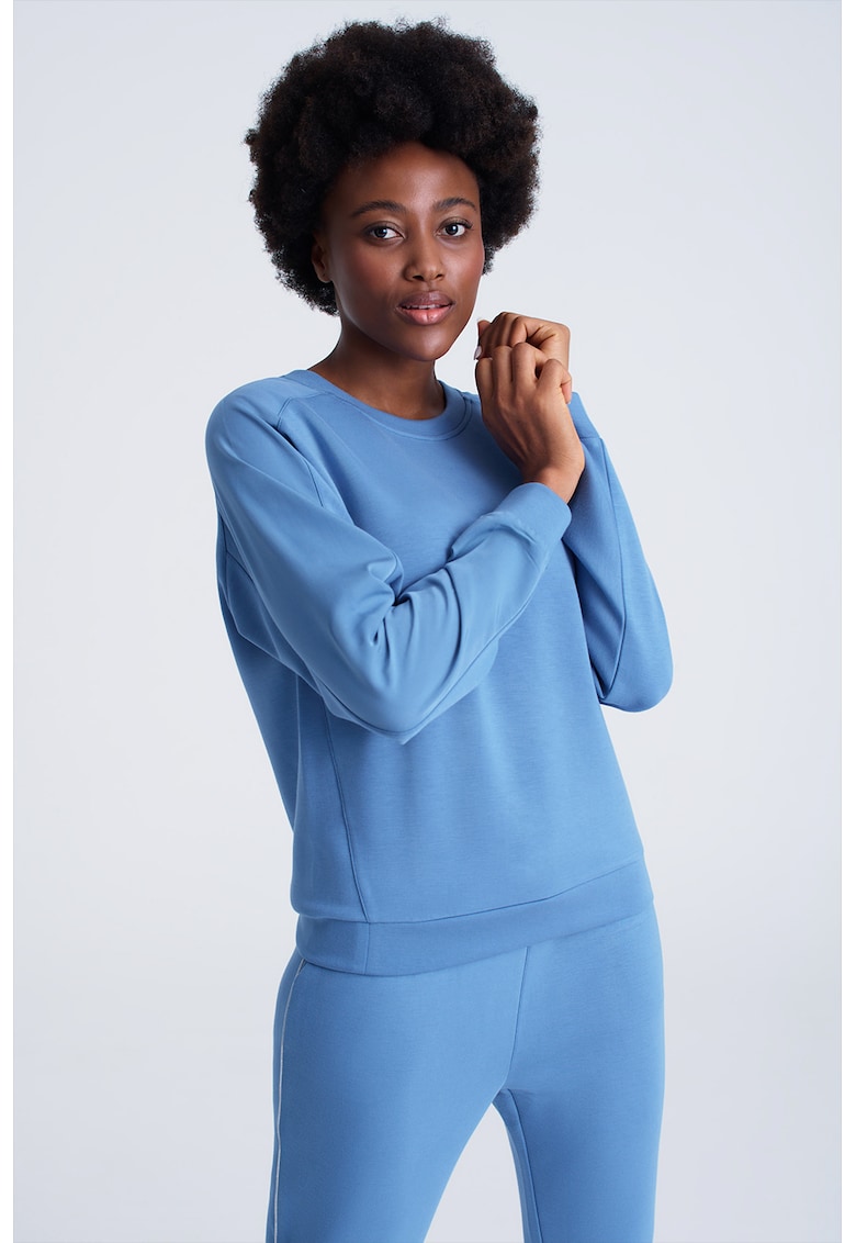 Bluza de trening cu decolteu la baza gatului