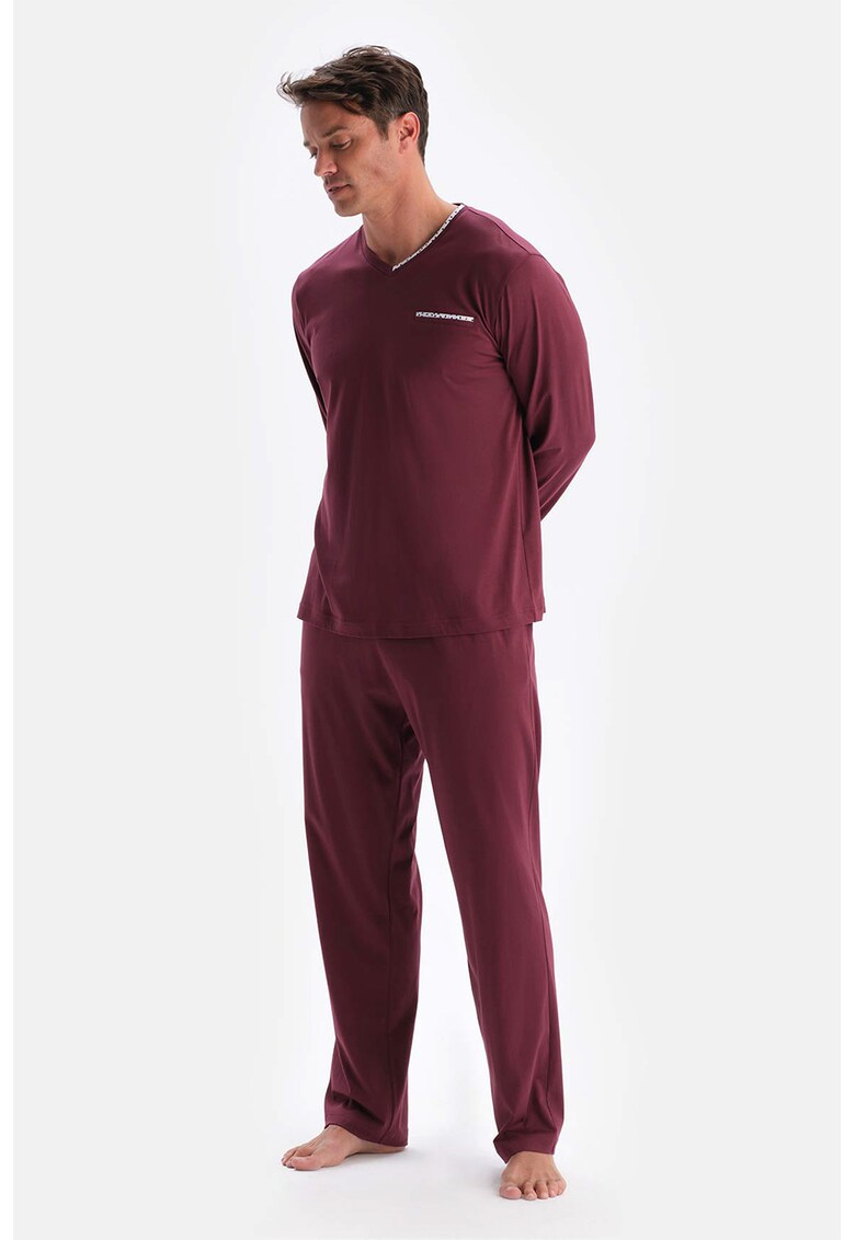 Pijama lunga din amestec de modal