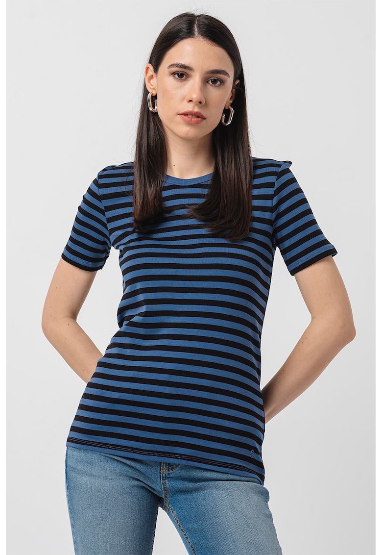 Tricou de bumbac cu model in dungi